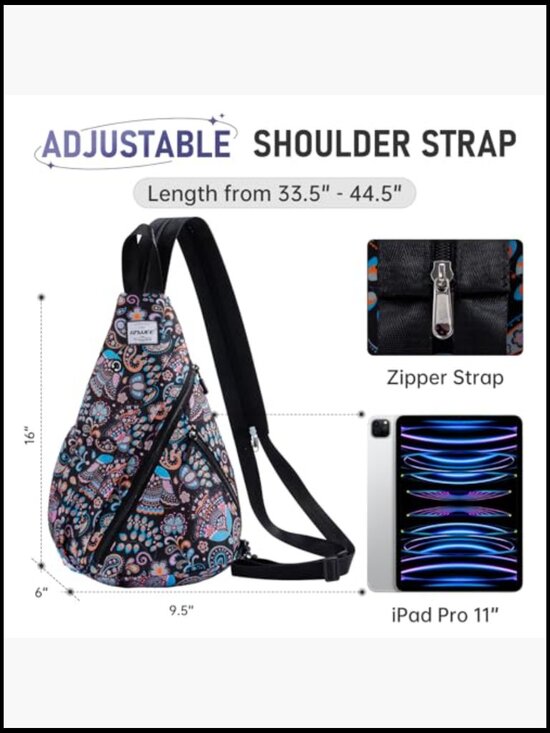 Convertible Sling Bag Lightweight Crossbody Backpack Travel Daypack main image 5
